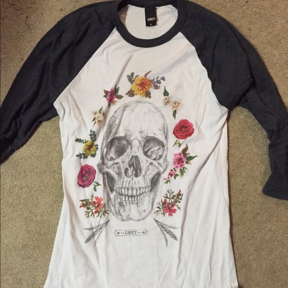 Obey Skull Flower Skirt