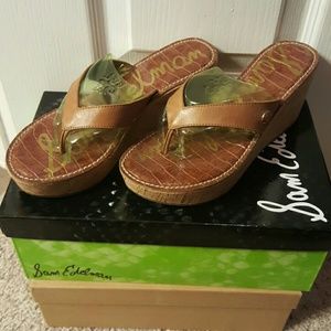 "Romy" wedge sandals