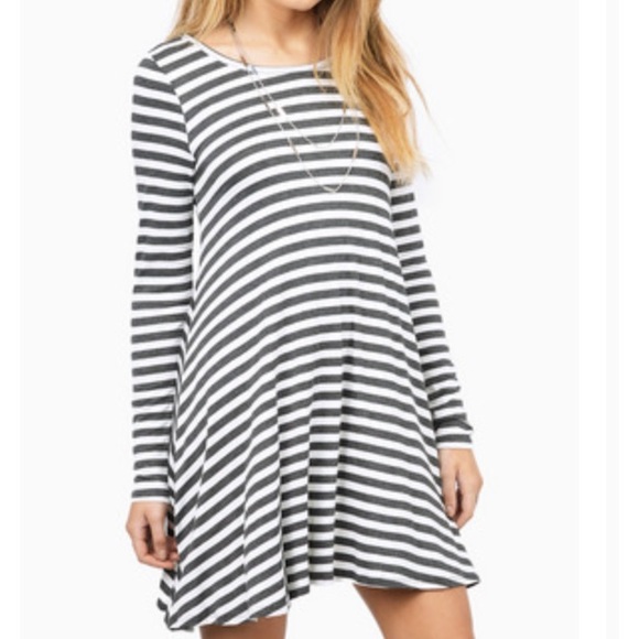 🆕Tobi Just swing It striped dress S - Picture 1 of 3