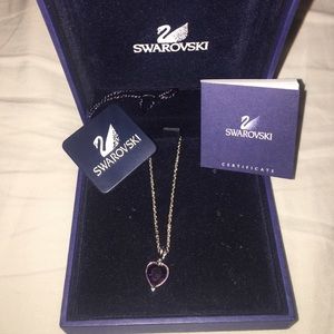 Swarovski Purple Heart Necklace