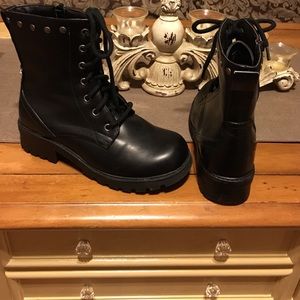 Black Combat boots