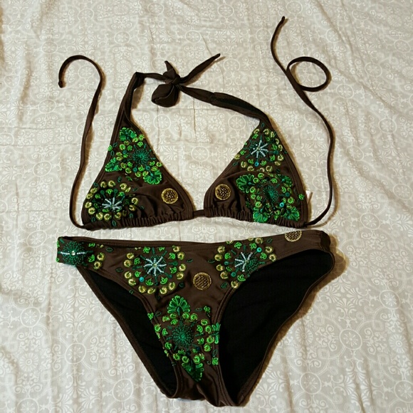 Brown Swimsuit