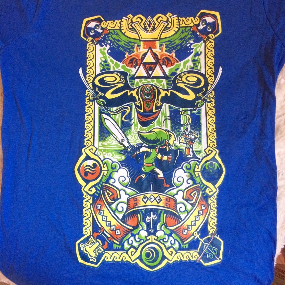 NWOT Zelda Wind Waker Screen Printed Tee