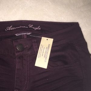 American eagle dark maroon regular Jeans