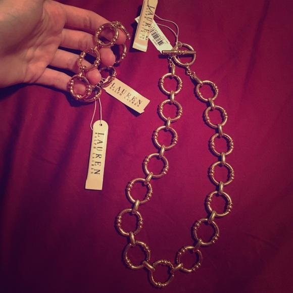Ralph Lauren necklace bracelet set