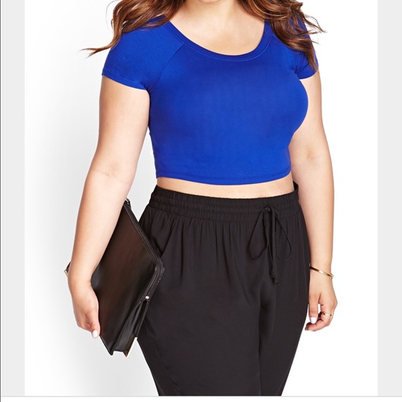 Forever 21+ Royal Blue Crop Top