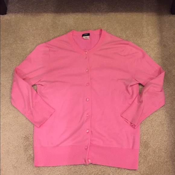 Perfect Pink J. Crew 3/4 Sleeve Cardi
