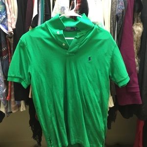 Men's M green polo
