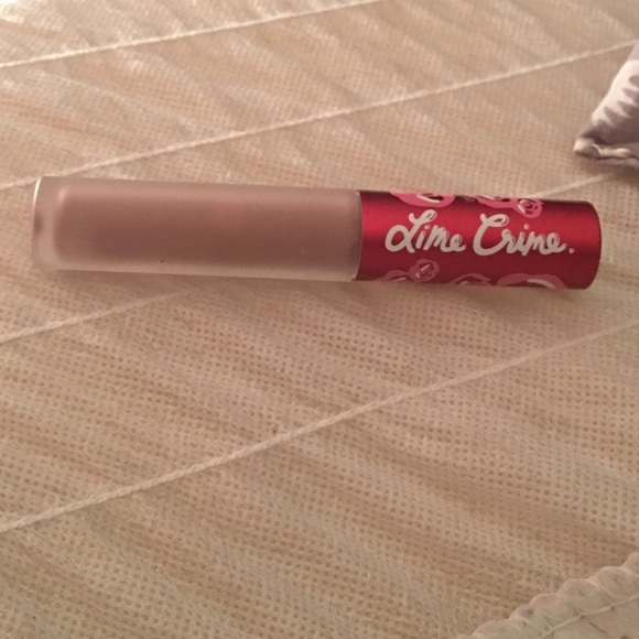 Lime crime cashmere liquid lipstick.
