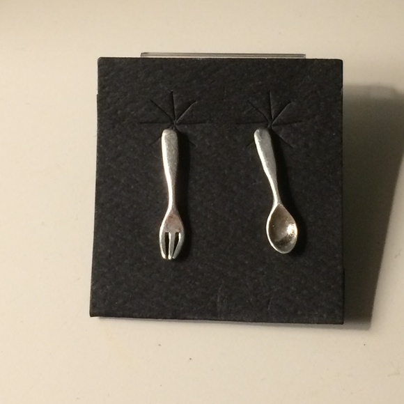 Fork & Spoon Sterling Silver Earrings