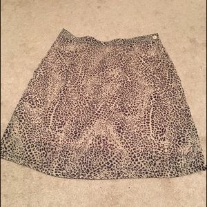 NBW: Grey and white animal print mini
