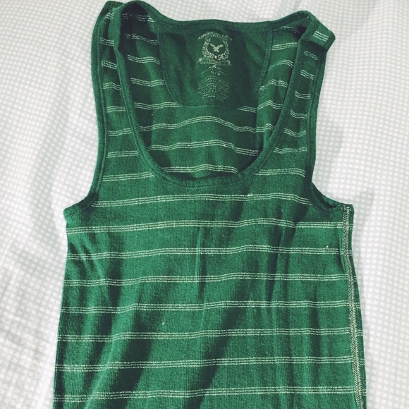AE Green Striped Tank