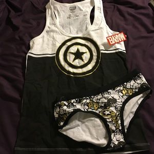 Marvel Captain America tank and hipster set! New!