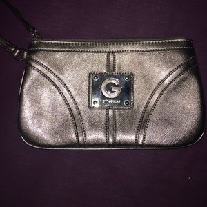 metallic guess wristlet!