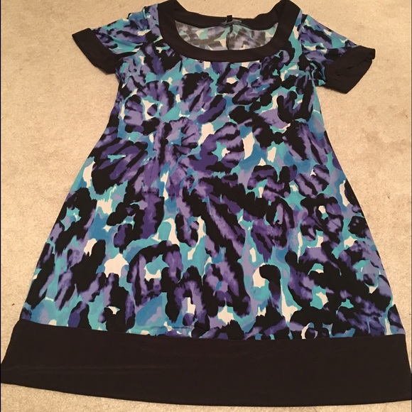 NBW: Black and Blue Shift Dress