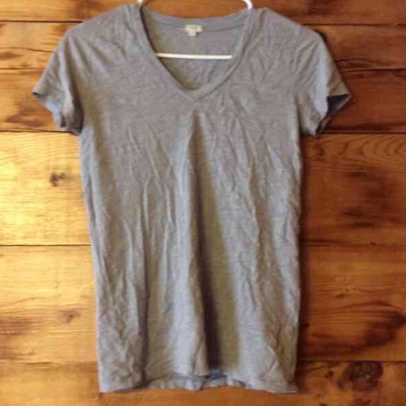 Grey v-neck top