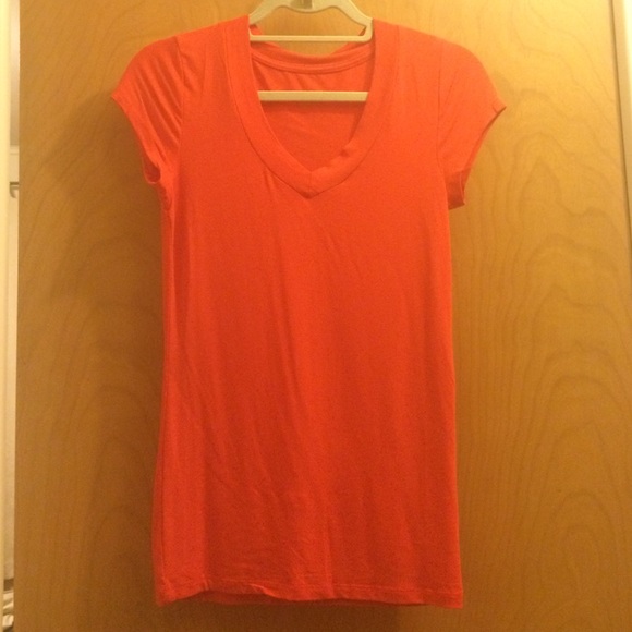 NWOT - soft orange v-neck