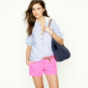 J-CREW HOT PINK CHINO SHORT