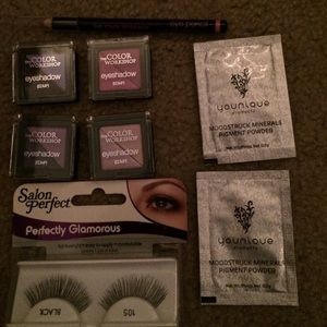 Eye shadow liner and lashes bundle