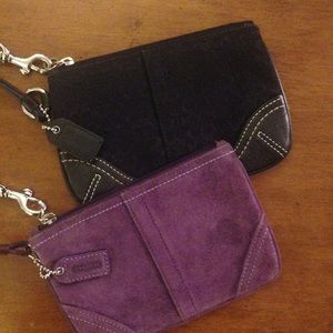 Set of two, authentic Coach wristlets