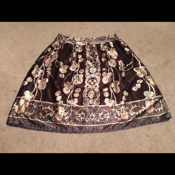 NBW: Brown Patterned Skirt