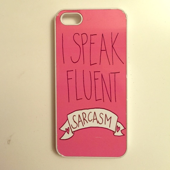 "I Speak Fluent Sarcasm" iPhone 5S case