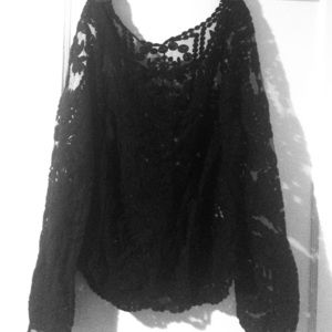 Black lace top