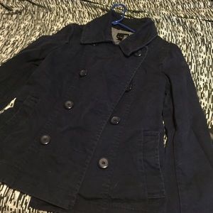 H&M Military style cotton peacoat