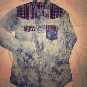 Jeans button down shirt