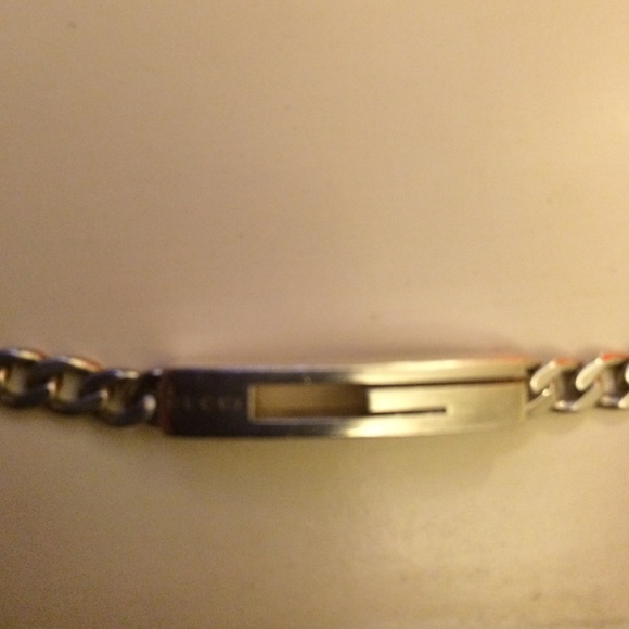 Sterling silver Gucci bracelet.