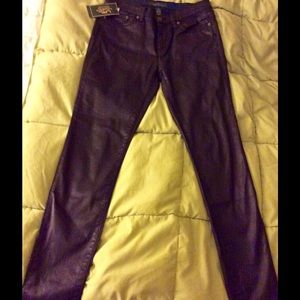 New Ralph Lauren deep navy coated skinny jeans