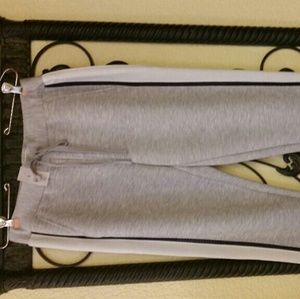 Ann Taylor NW straight leg sweat pant w/ netting S