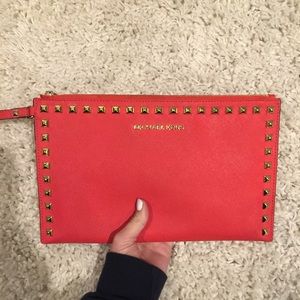Michael Kors Red Clutch