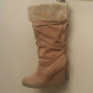 Boots faux suede-fur