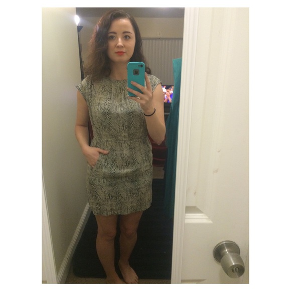 Zara snake print dress
