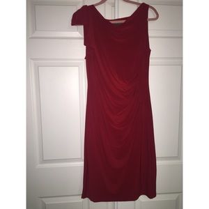 Ralph Lauren red mid-dress
