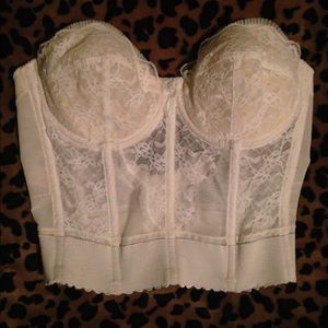 Lace corset bra top