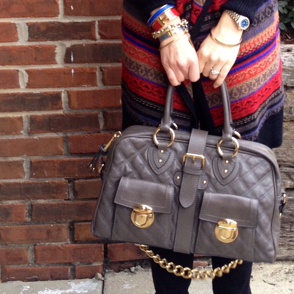 Marc Jacobs Collection Quilted Venetia Bag Hunter