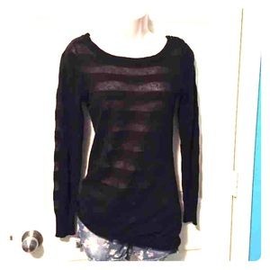 NWT H&M long sleeve see thru sweater sz4