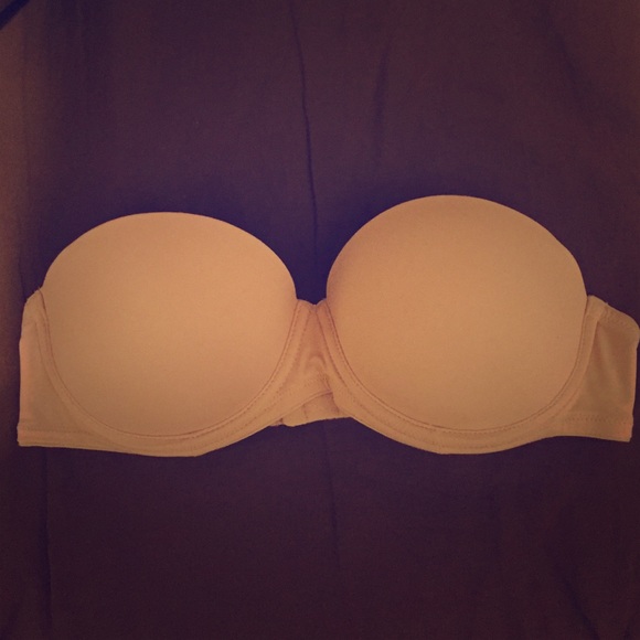 Victoria's Secret Pink Nude strapless bra