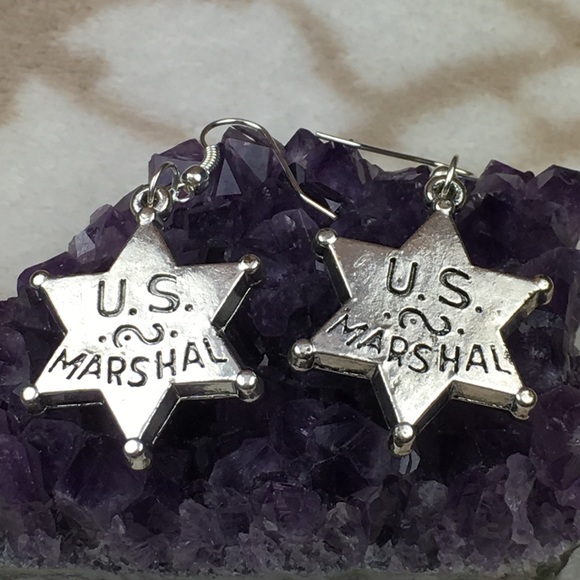 U.S. Marshal Earrings - Picture 6 of 9