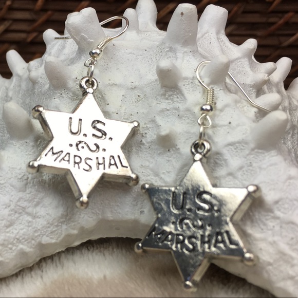 U.S. Marshal Earrings - Picture 5 of 9
