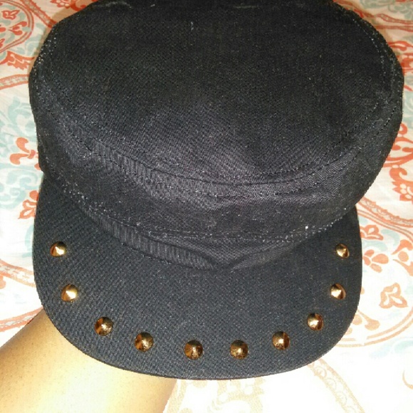 Black Studed Hat