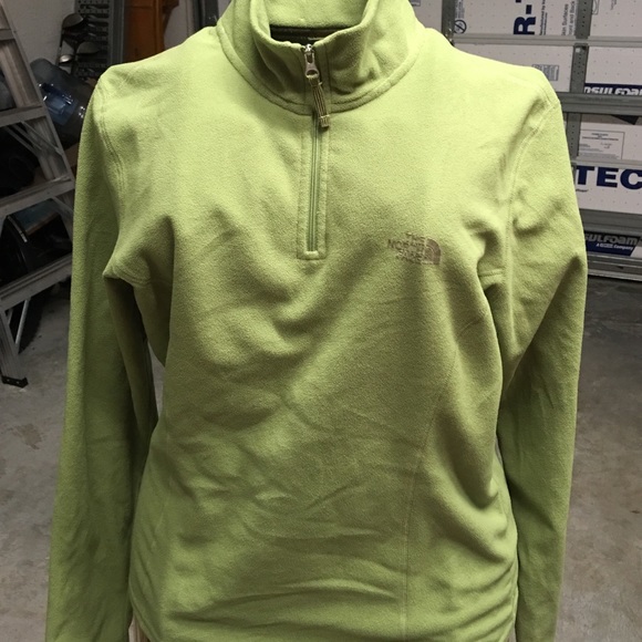 Northface chartreuse green fleece tka 100 pullover