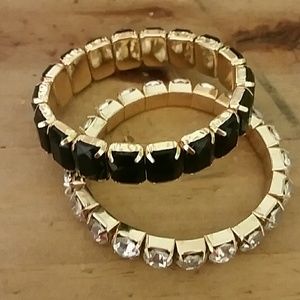 Elastic Jeweled Braclets