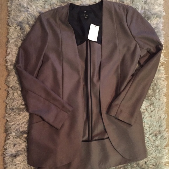NWT H&M Taupe/Gray Blazer