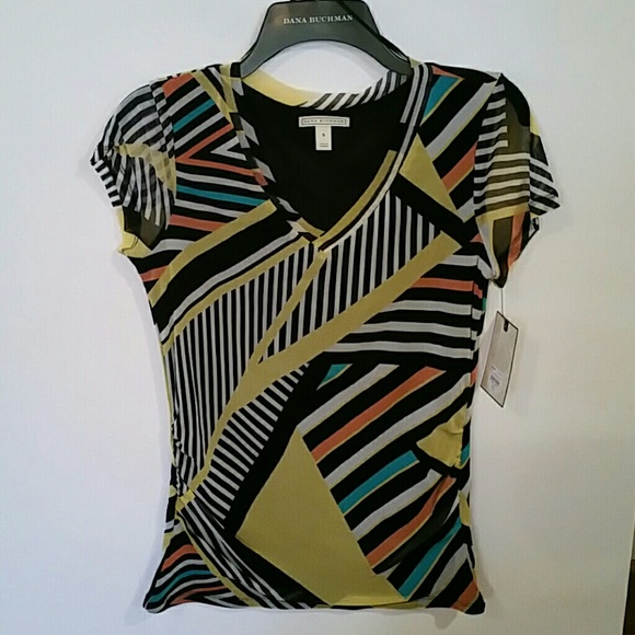 Dana Buchman never worn multicolor shirt