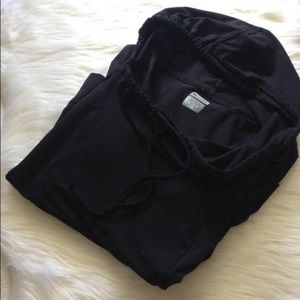 {Columbia}Black Pull-string Slight Cowlneck Hoodie