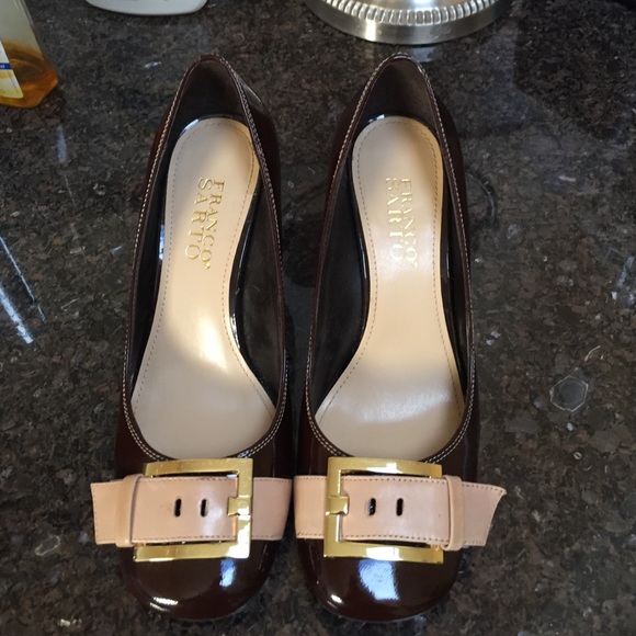 Franco Sarto chocolate brown heels