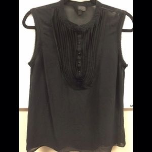 Banana Republic Black Silk Two Piece Top Large